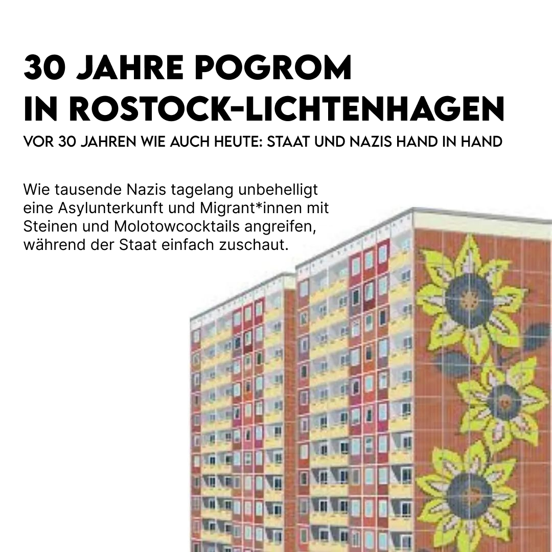 30 Jahre Pogrom in Rostock-Lichtenhagen