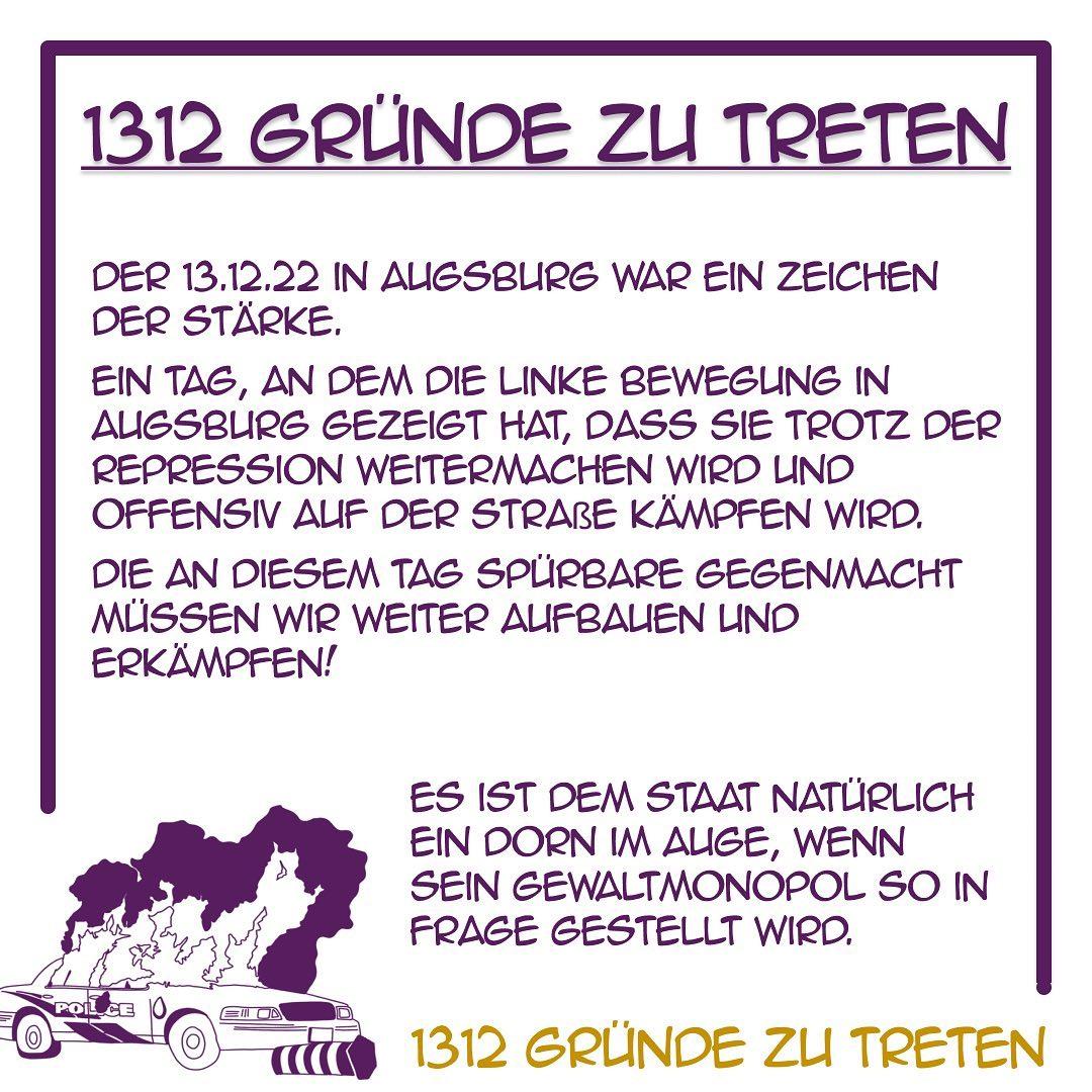 1312 Gründe zu treten!