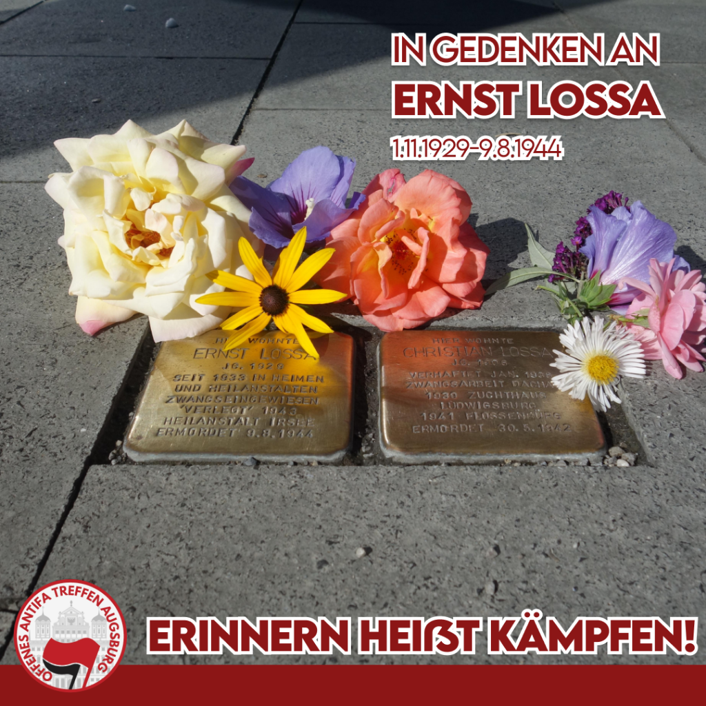 Gedenken an Ernst Lossa – Straßenumbenennung und Filmabend