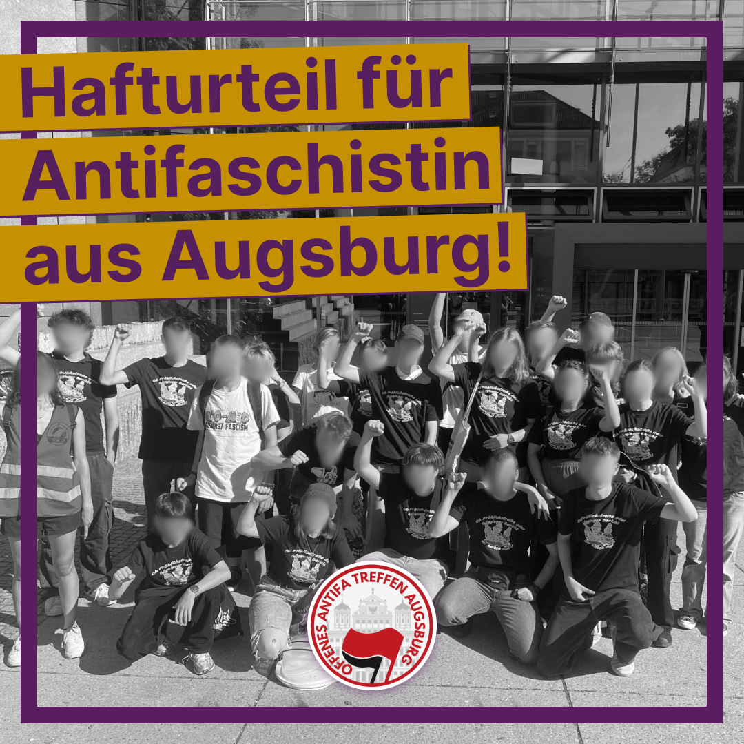 Hafturteil für Antifaschistin aus Augsburg!