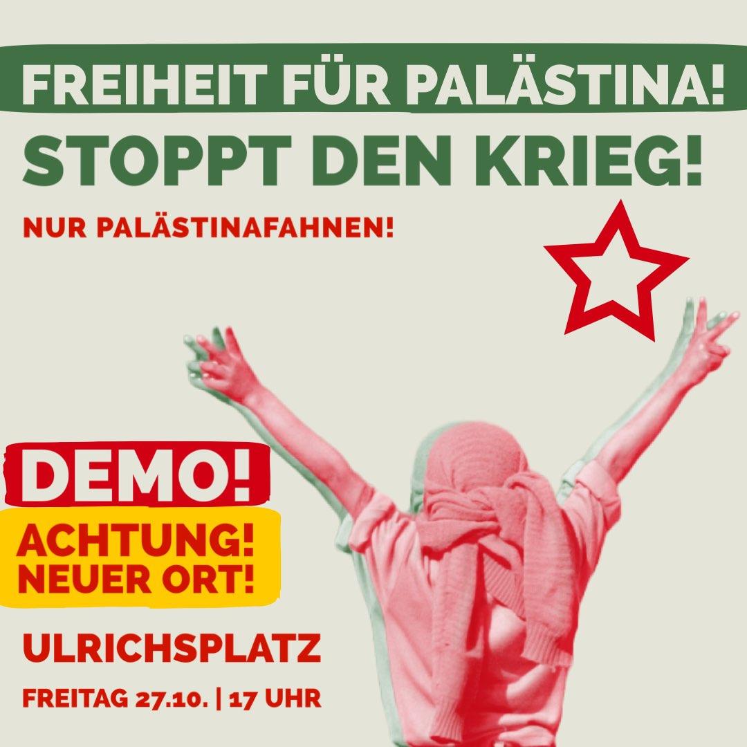 Auf die Straße gegen Krieg und Besatzung! Gegen Antisemitismus, Zionismus und Rassismus!