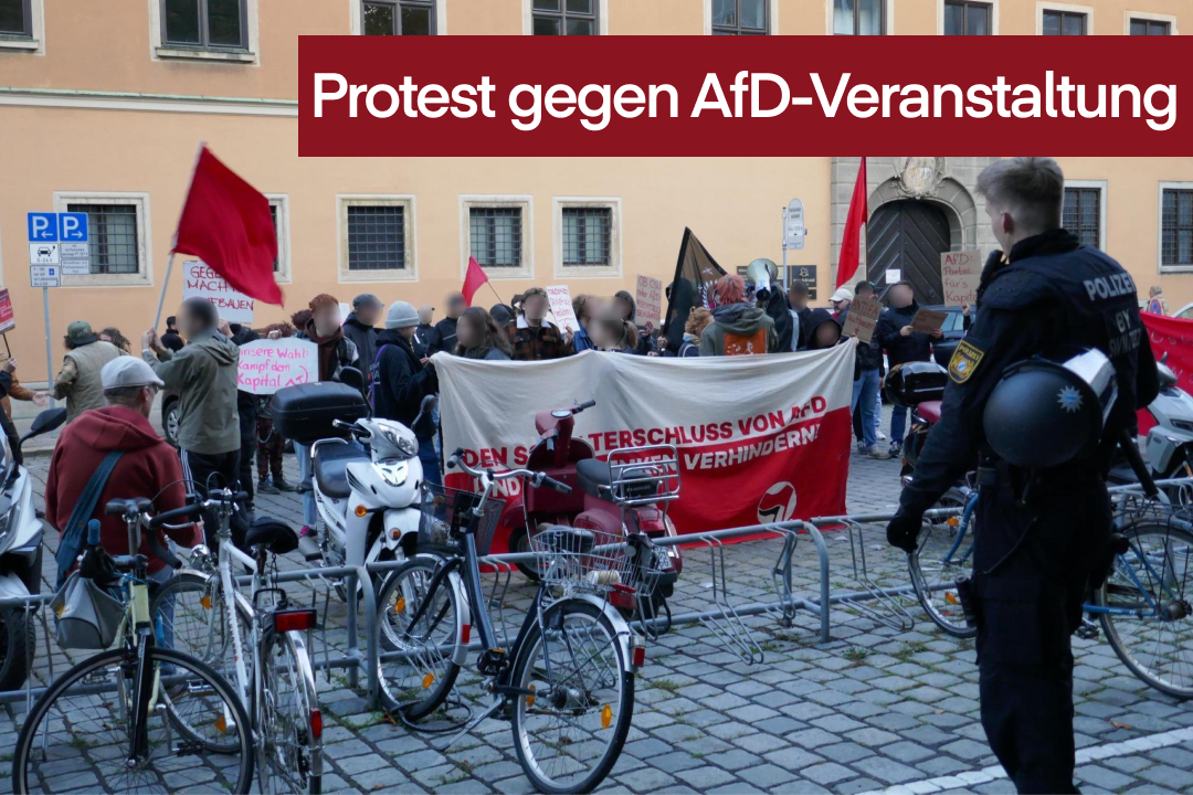 Protest gegen Infostand und anschließende Veranstaltung der AfD!