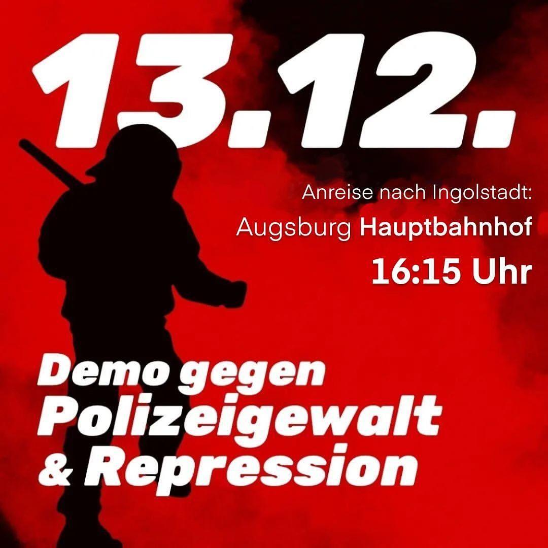 Auf nach Ingolstadt: Gegen Polizeigewalt und Repression!