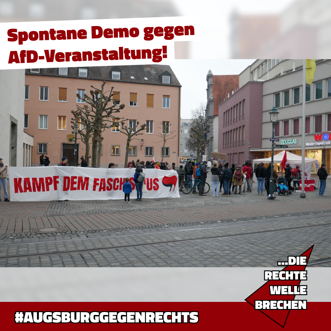 Wirkungsvoller Protest gegen AfD-Veranstaltung im Zeughaus trotz kurzfristiger Mobilisierung!