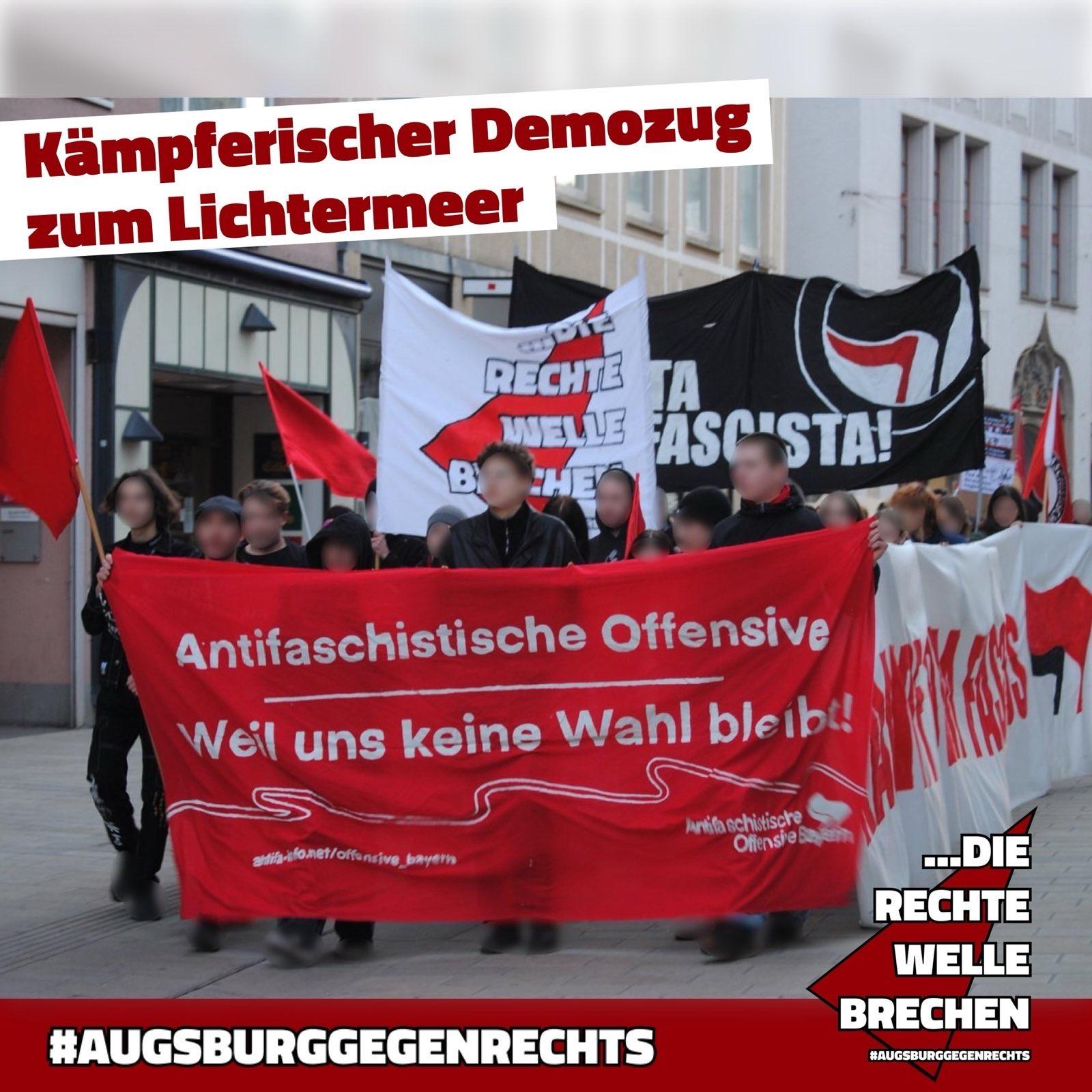 Demozug zum Lichtermeer am Rathaus – Symboliken reichen nicht! …Die rechte Welle brechen!