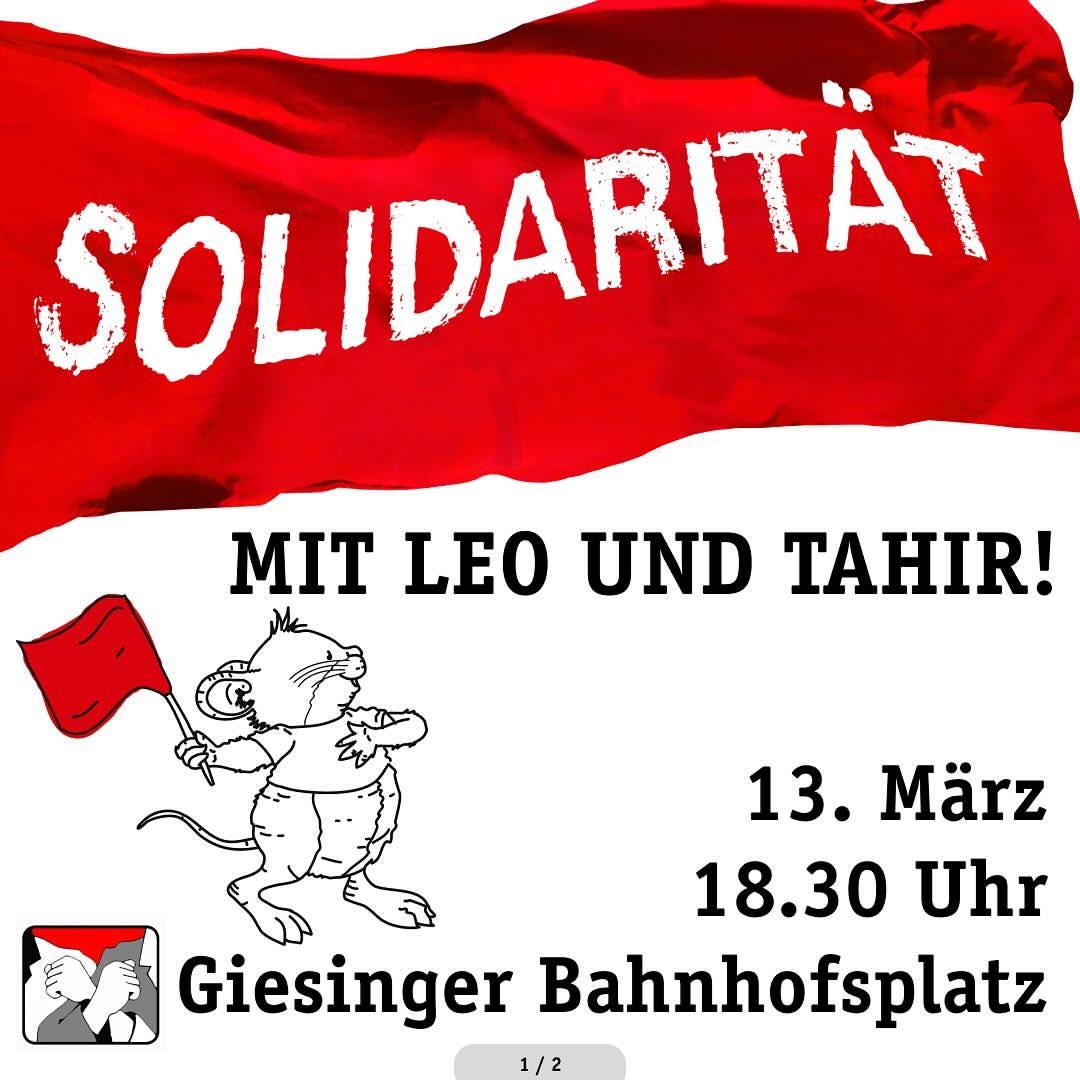 Freiheit für alle politischen Gefangenen! Solidarität mit Leo und Tahir Köçer!