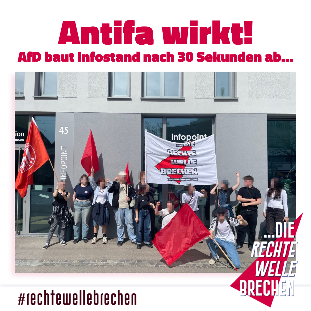 AfD-Infostand in Lechhausen frühzeitig ein Ende gesetzt!